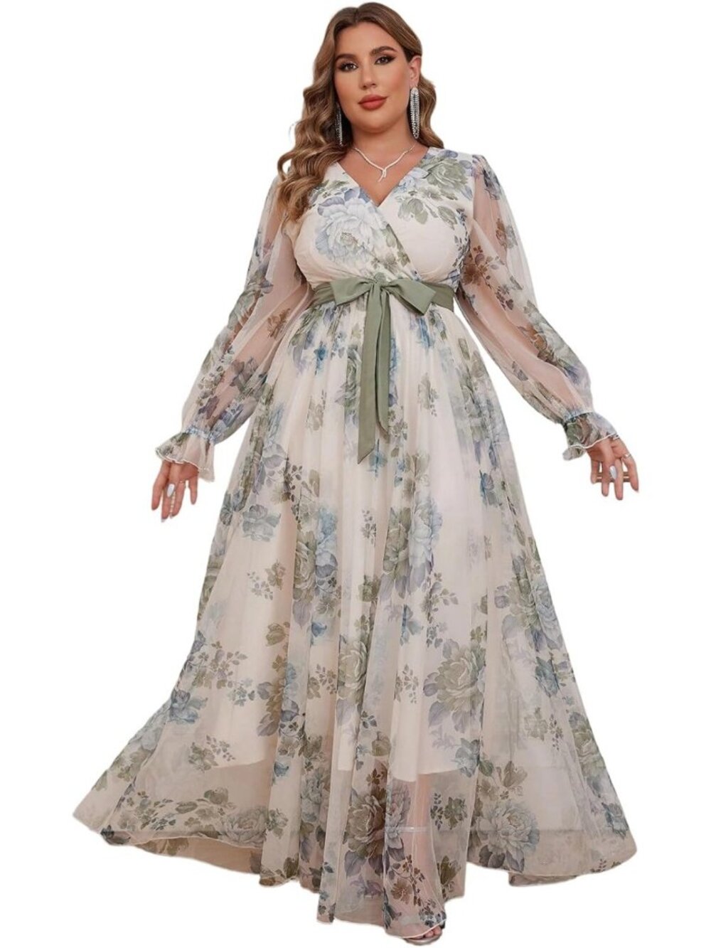Plus Size Sequin Maxi Dress for Women | Luxurious Formal Cocktail Evening Wear